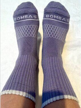 Bombas Women's Merino Wool Blend Half Calf Socks| Purple | Size S